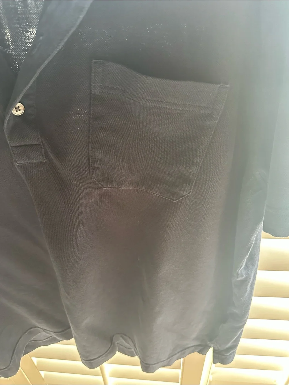 Banana Republic Navy Polo with Chest Pocket